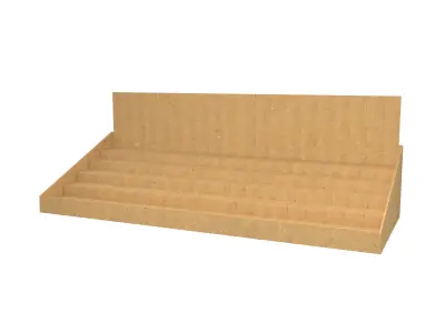 Product Display Stand Cardboard v3 001 Low-poly 3D model