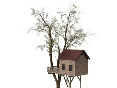 Generic Tree House A Wooden Outdoor Structure 3D model