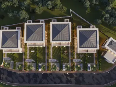 5 Villa Complex Exterior 3D model