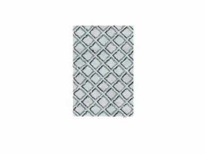 Carpet bathroom rug with pattern 3D model