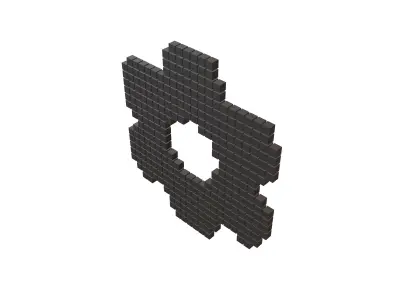 Setting Symbol Cube Style v1 001 Low-poly 3D model