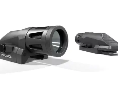 Inforce WML Rifle Weapon Mounted Light Low-poly 3D model