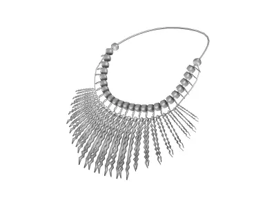 Tribal Necklace Low-poly 3D model