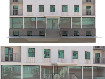 Residental building 3D model buy