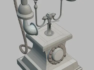 Classic Phone 3D model
