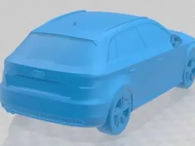 Audi A3 5 Doors S Line 2014 Printable Car 3D print model