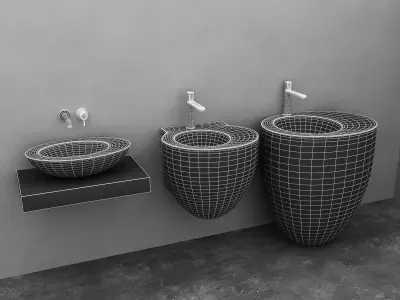 Ceramica Cielo Washbasin 3D model