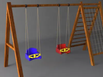 Swing Set 3D model