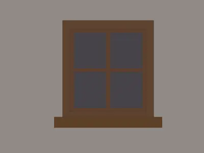 Window Low Poly Low-poly 3D model