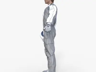 Spacesuit Astronaut Rigged 3D model
