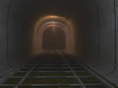 Train Tunnel 3D model