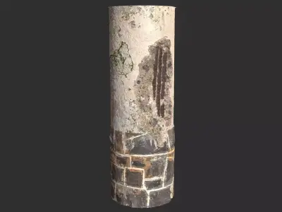 Old damaged Pillar Pbr 4k Texture Texture