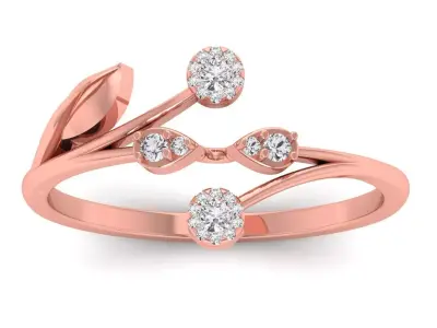 Solitaire Wedding Engagement Women Light Weight Rings 3D print model get