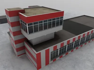 LBSF Control Point Low-poly 3D model
