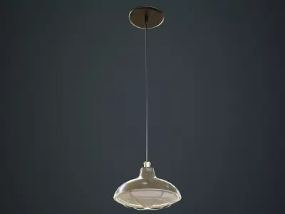 Hanging Lamp 5B Low-poly 3D model