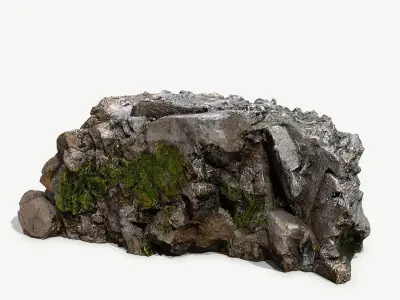 Mountain Low-poly 3D model 10