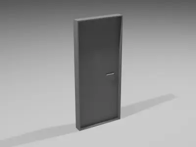 door with handle Free 3D model