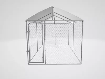 Dog pen Low-poly 3D model