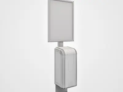 hand sanitizer stand 3D model
