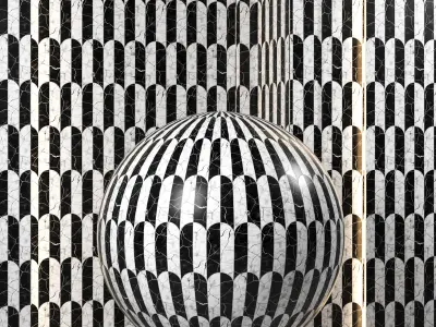 4K Polished Black Marble texture - Altos Nero - PBR Seamless Texture