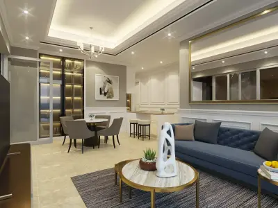 Design Living Apartment  3D model