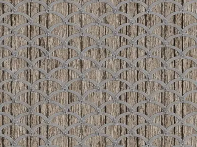 White Metal Iron Guard PBR Seamless Texture