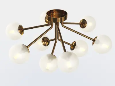 Ottavia Ceiling Mounter Chandelier 3D model
