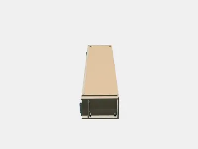 PAX Add-on corner unit with 4 shelves 2 Low-poly 3D model