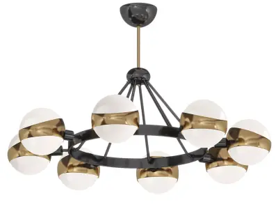 Hold Ball Brass Chandelier by Lalume 3D model