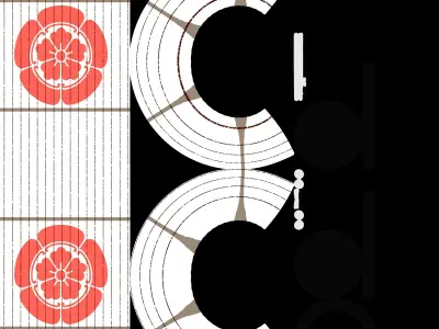Japanese Lantern Low-poly 3D model order