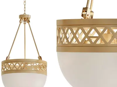 Chandelier Chandelier ball hanging from ceiling 3D model