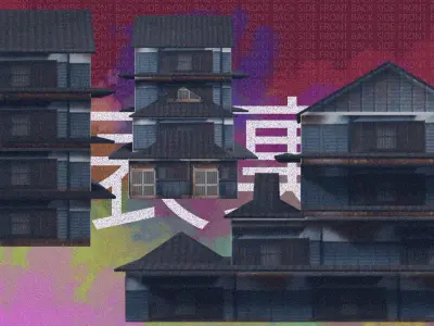5 Traditional Japanease House Pack Low-poly 3D model