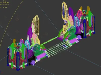 Different dimension - building -3 city gate 3D model