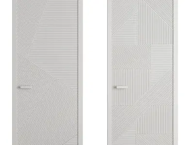 Velvet doors set 2 3D model