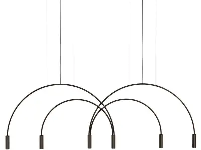 Estiluz Volta Triple Pendant Light  3D model