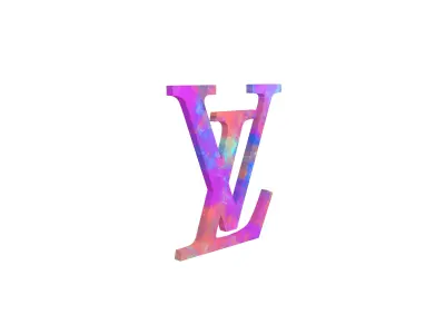 Louis Vuitton Logo v2 007 Free low-poly 3D model