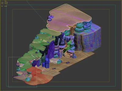 stone Ladder 3D model