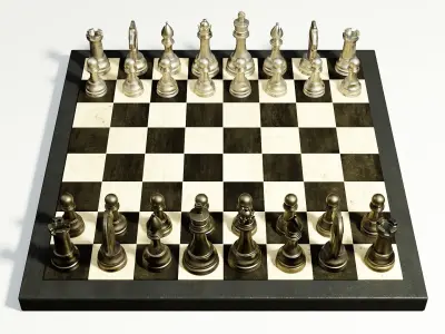 Chess Board 3D model