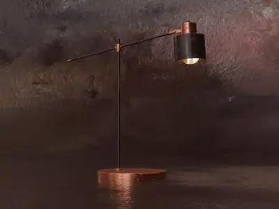 Industrial lamp 3D model 5