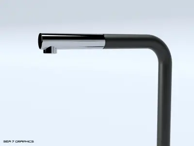 Kitchen Tap Franke Sirius Side 3D model