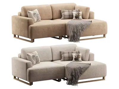 sofa Onte Textile Grafit 3D model