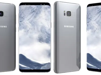 Samsung Galaxy S8 Arctic Silver 3D model