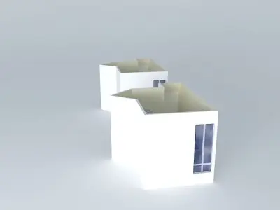banhocliente house with windows Free 3D model