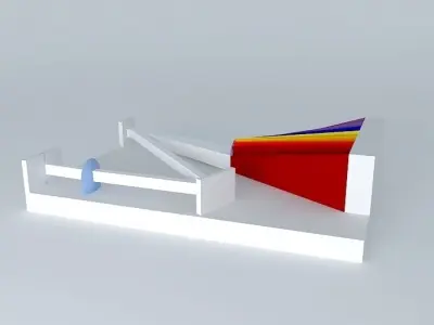 Spectroscope rainbow prism Free 3D model