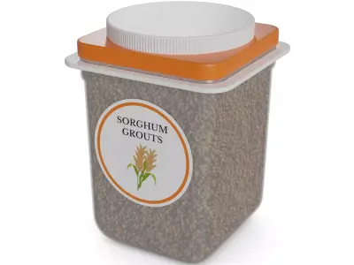 Other groats Sorghum Groats Low-poly 3D model