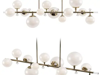 Untitled chandelier with balls hanging from it 3D model