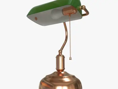 Bankers Lamp 3D model