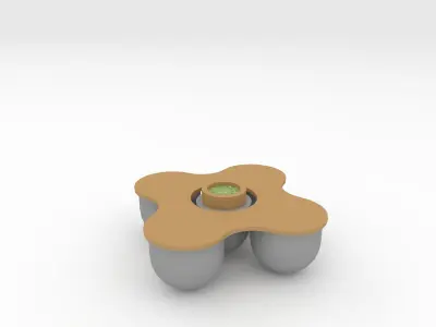 Bench Park 59 Low-poly 3D model