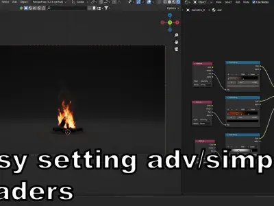 High-Resolution Campfire - VDB animated 3D model