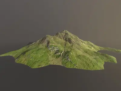 Background Landscapes Grass 5  Low-poly 3D model